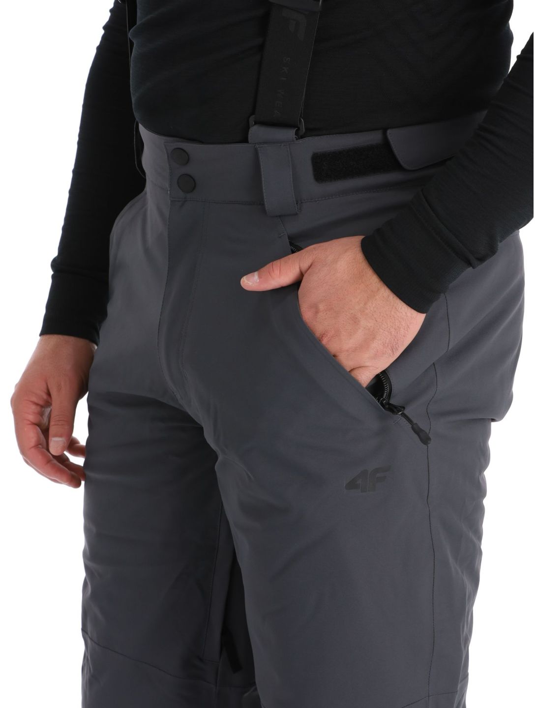 4F, Trousers Fnk  M402 BA Skibroek Gevoerd heren Dark Grey Grijs 