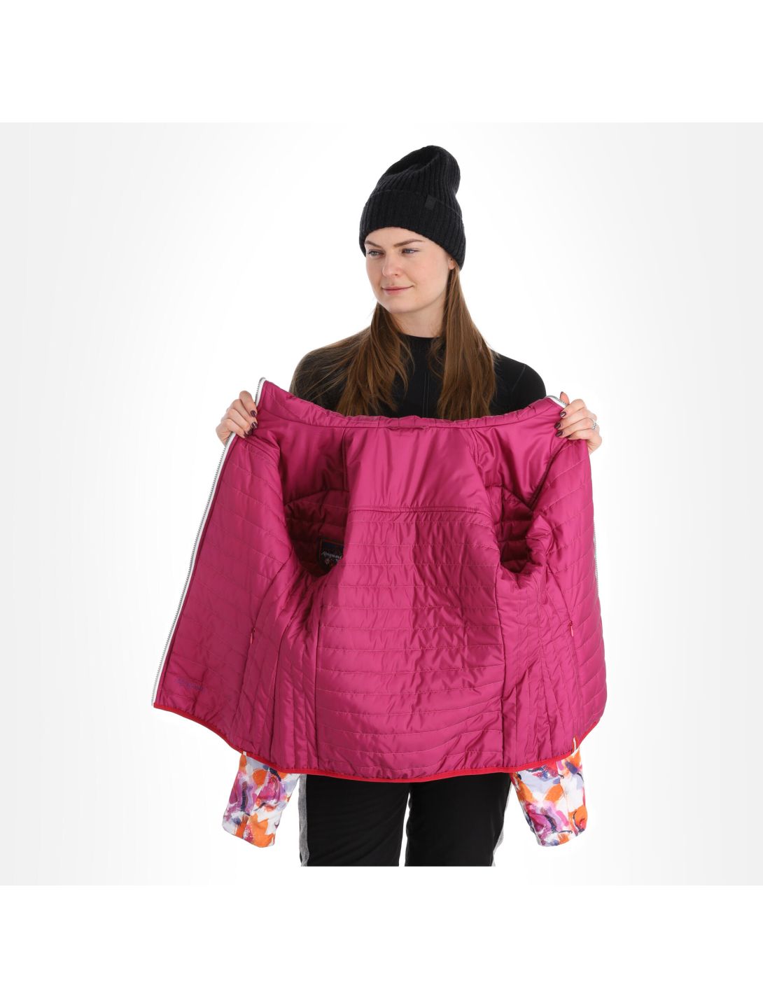 Almgwand, Weihnachtsegg donsjas dames berry roze 