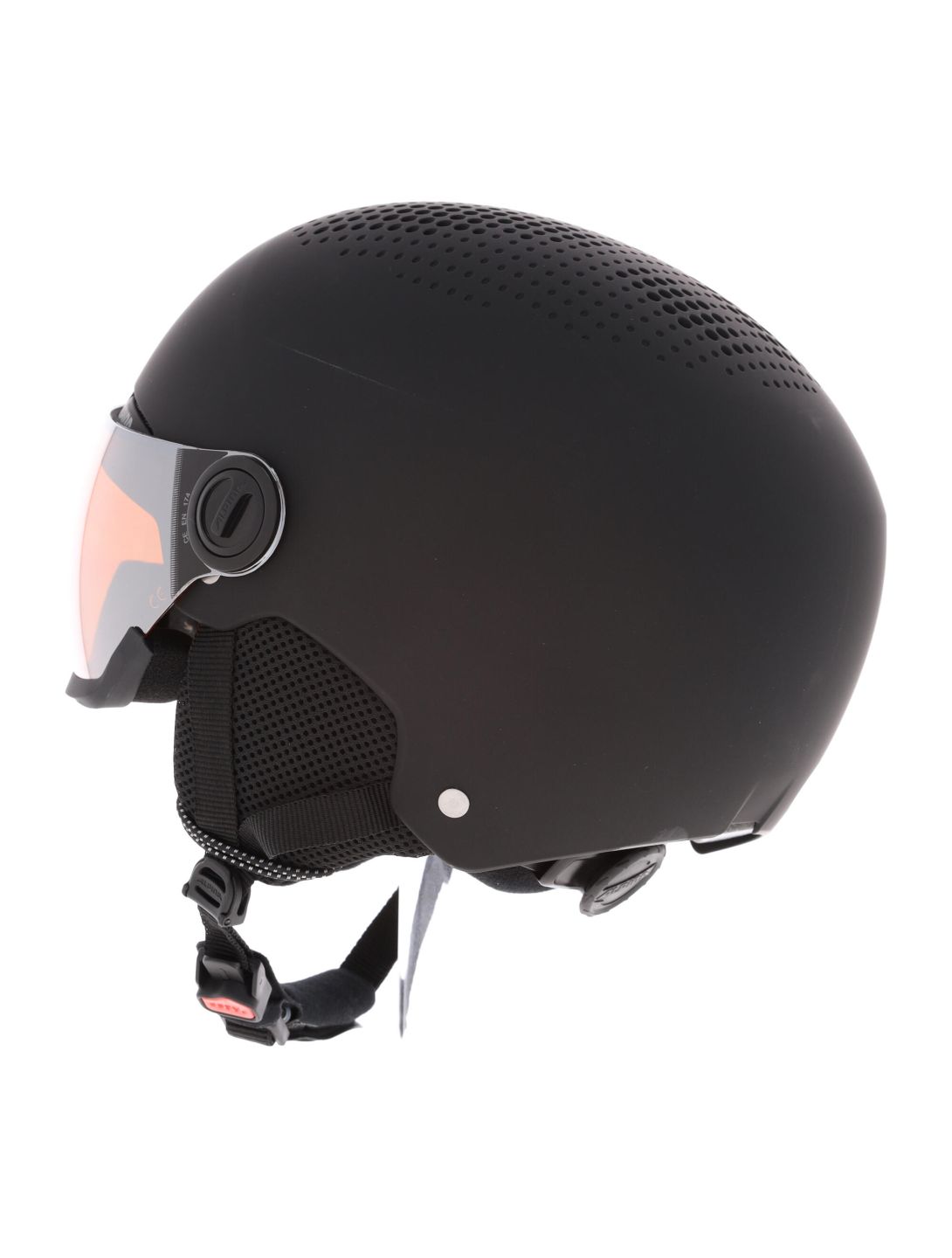 Alpina, Arber Visor Q Lite skihelm met vizier unisex matt zwart 