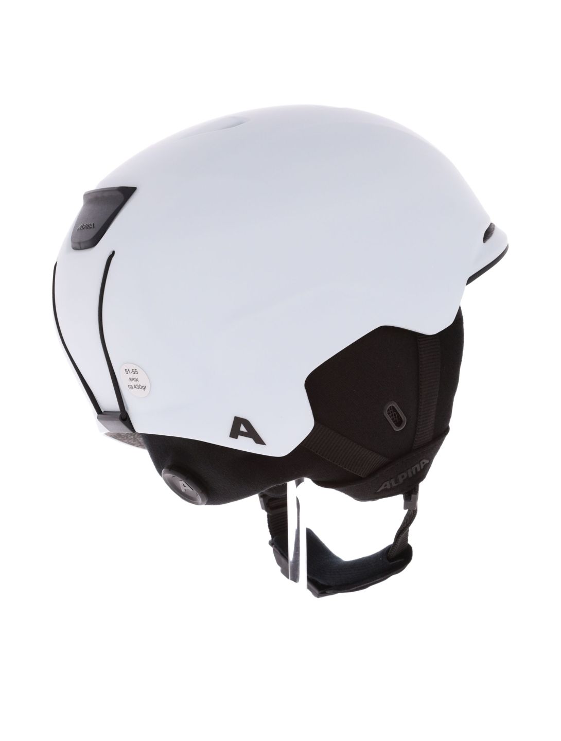 Alpina, Brix skihelm unisex White Matt wit 