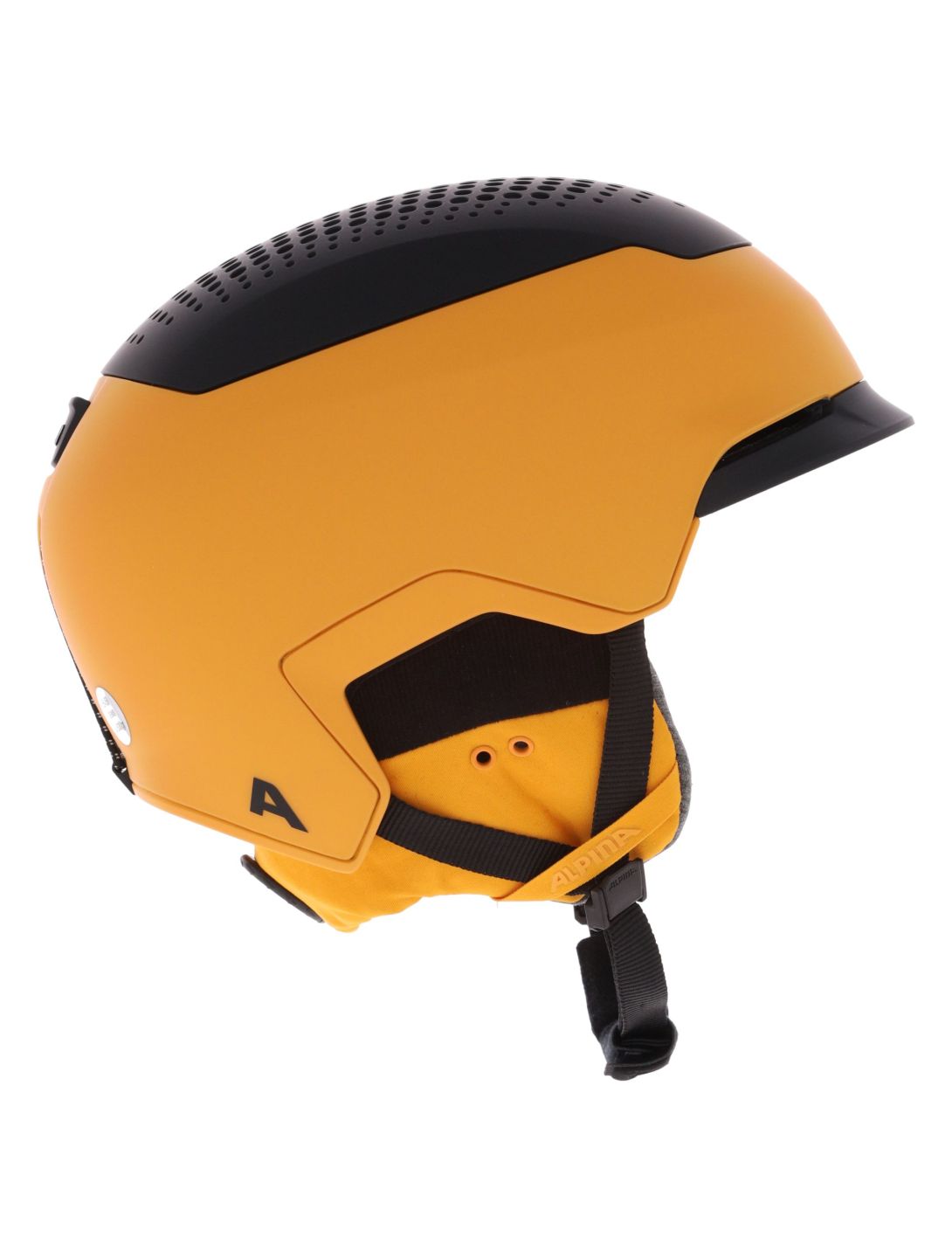 Alpina, Gems skihelm unisex Burned-Yellow Black Matt geel, zwart 