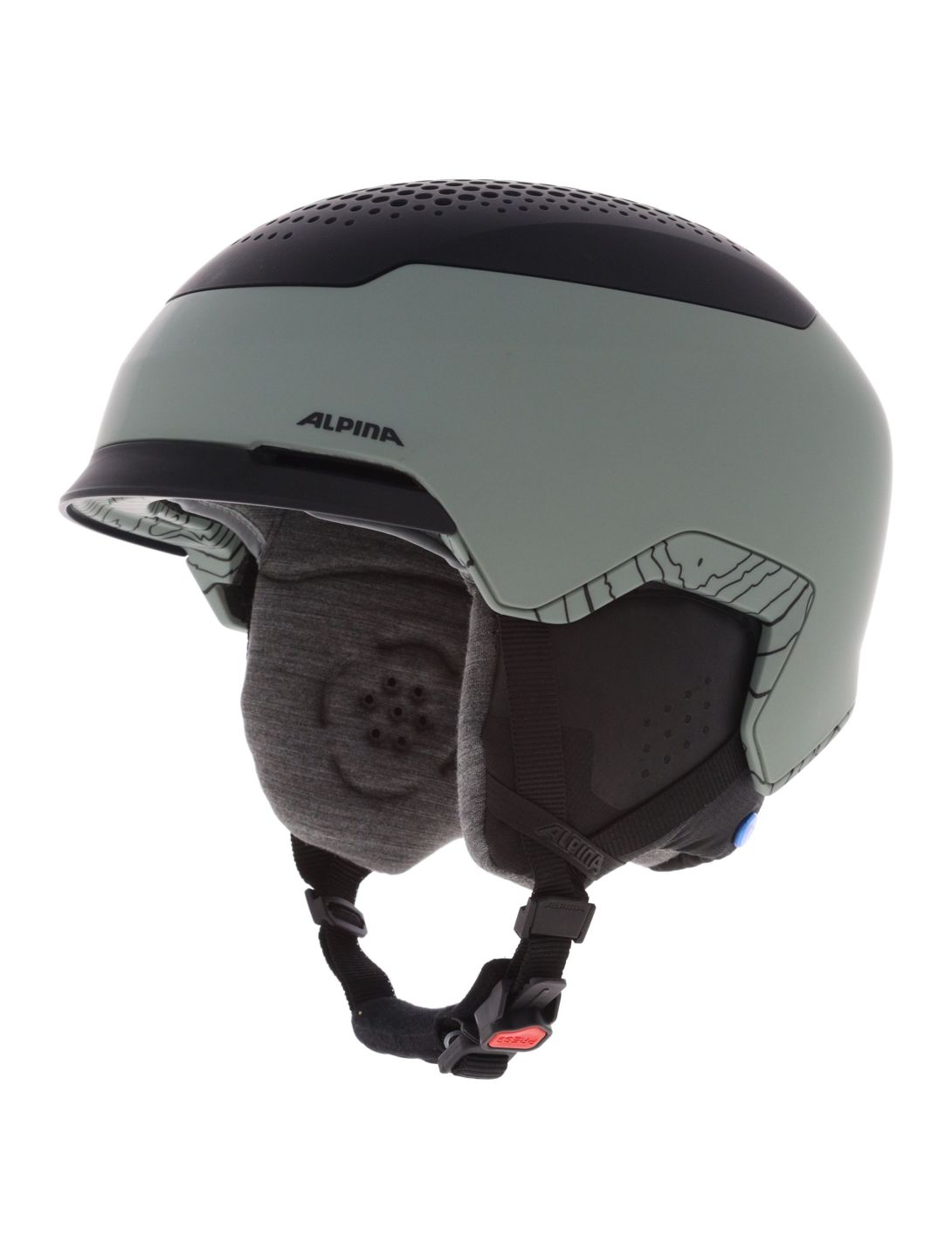 Alpina, Gems skihelm unisex Willow Green Black Matt groen, zwart 