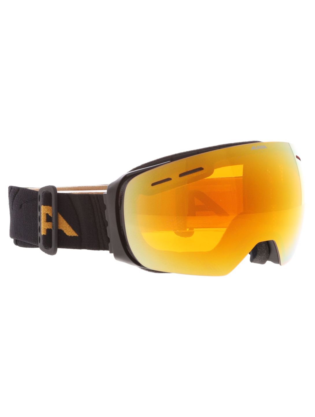 Alpina, Granby Q-lite PA Goggles unisex Black Gold Matt Zwart 