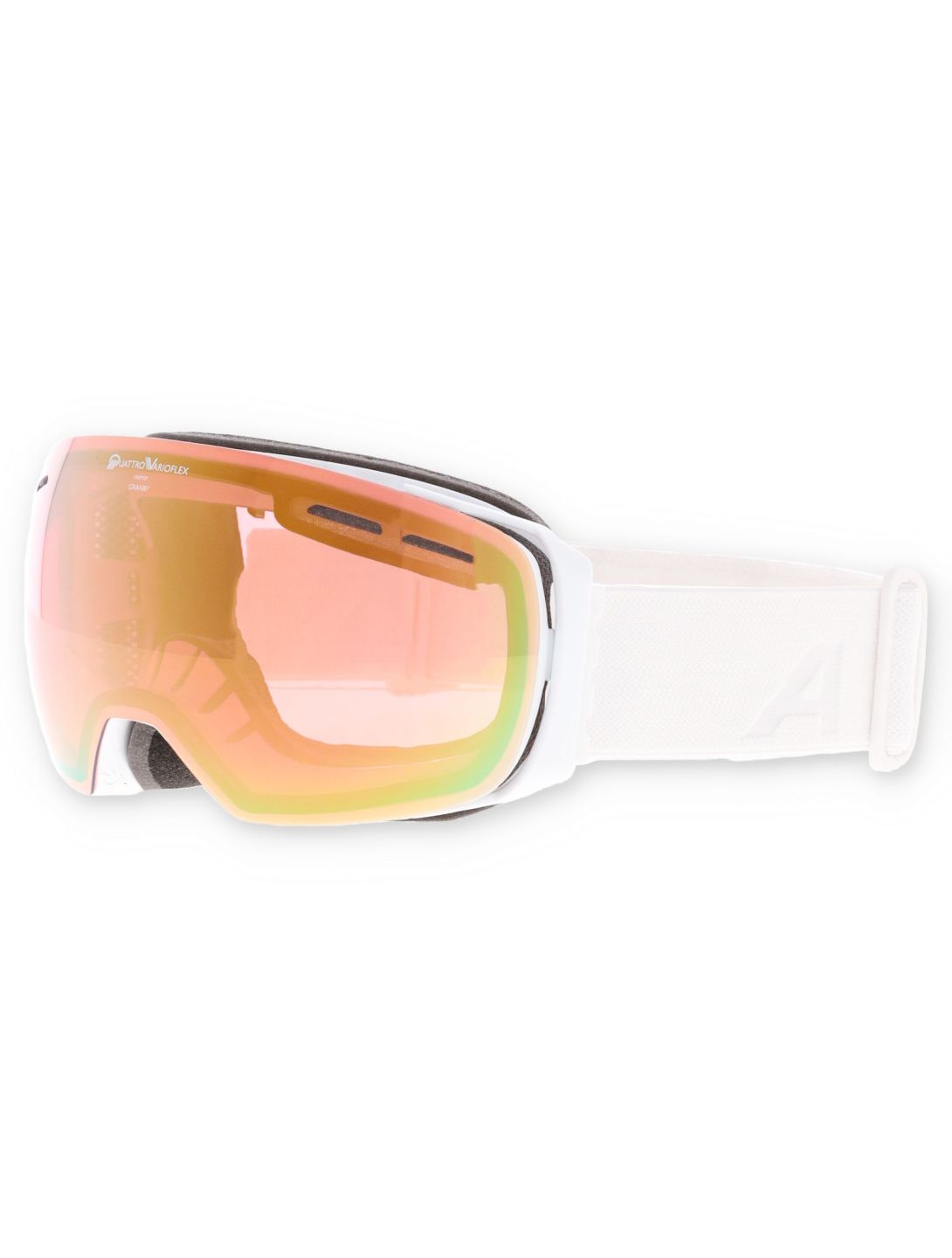 Alpina, Granby Qv skibril extra lens unisex White Gloss wit 