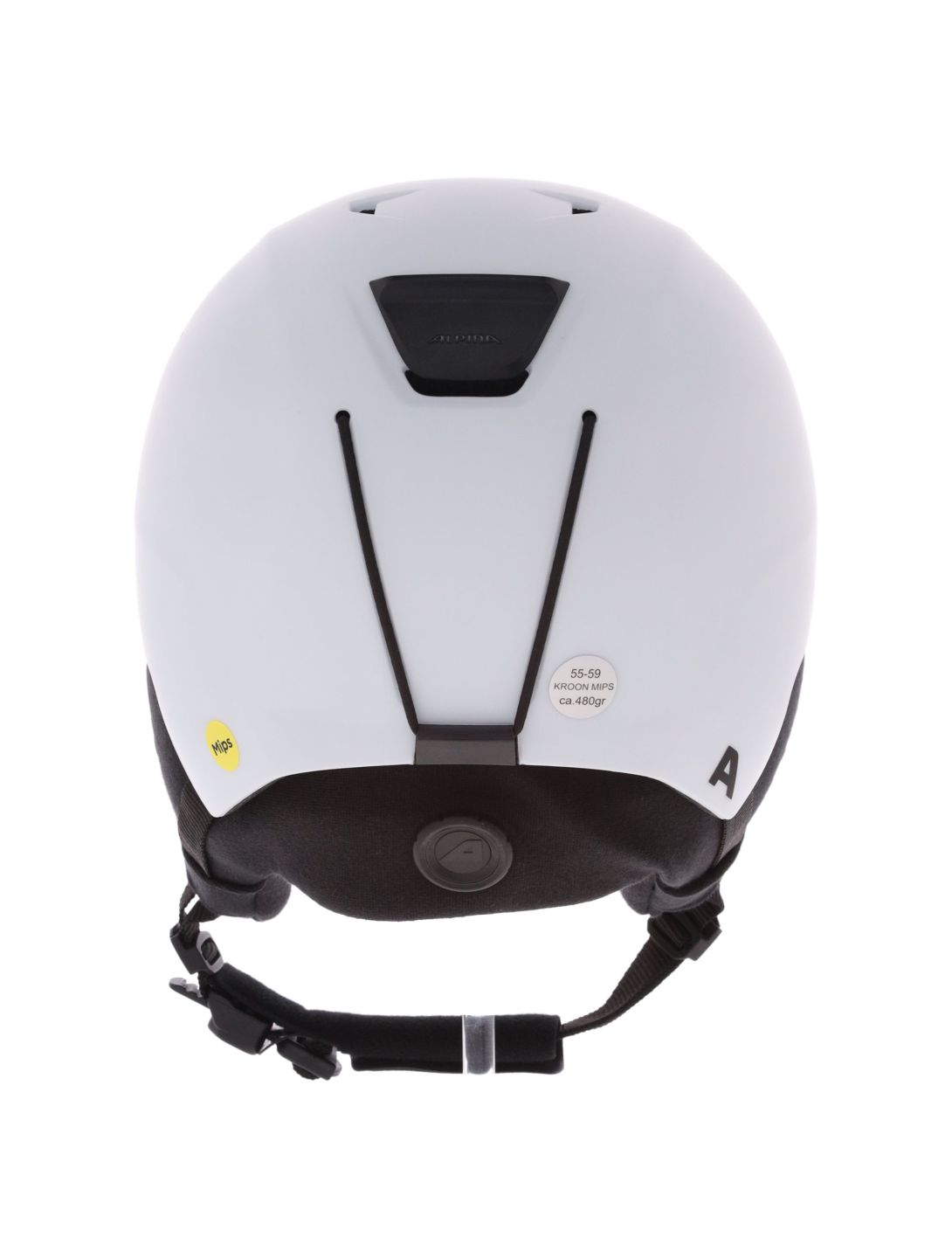 Alpina, Kroon Mips skihelm unisex White Matt wit 