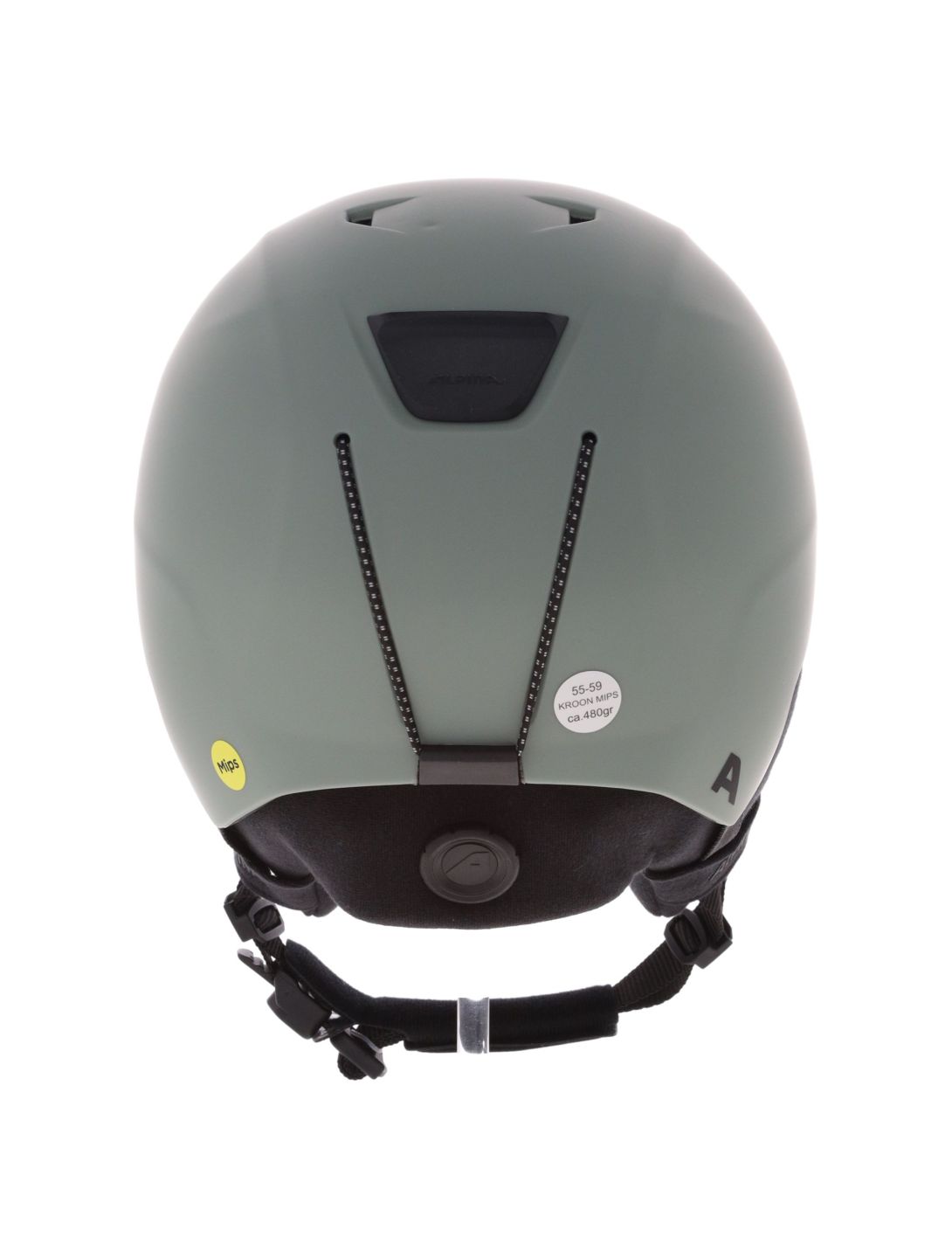 Alpina, Kroon Mips skihelm unisex Willow Green Matt groen 