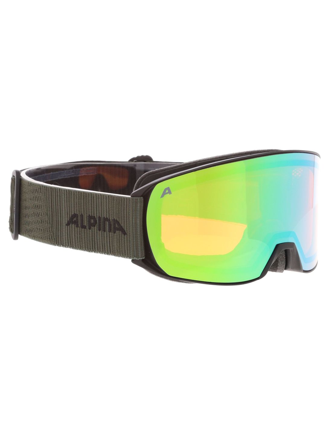 Alpina, Nakiska Q PA Goggles unisex Black Olive Matt Groen 