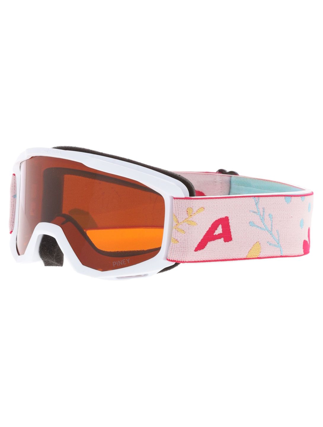 Alpina, Piney PA Goggles kinderen White Flower Matt Wit 