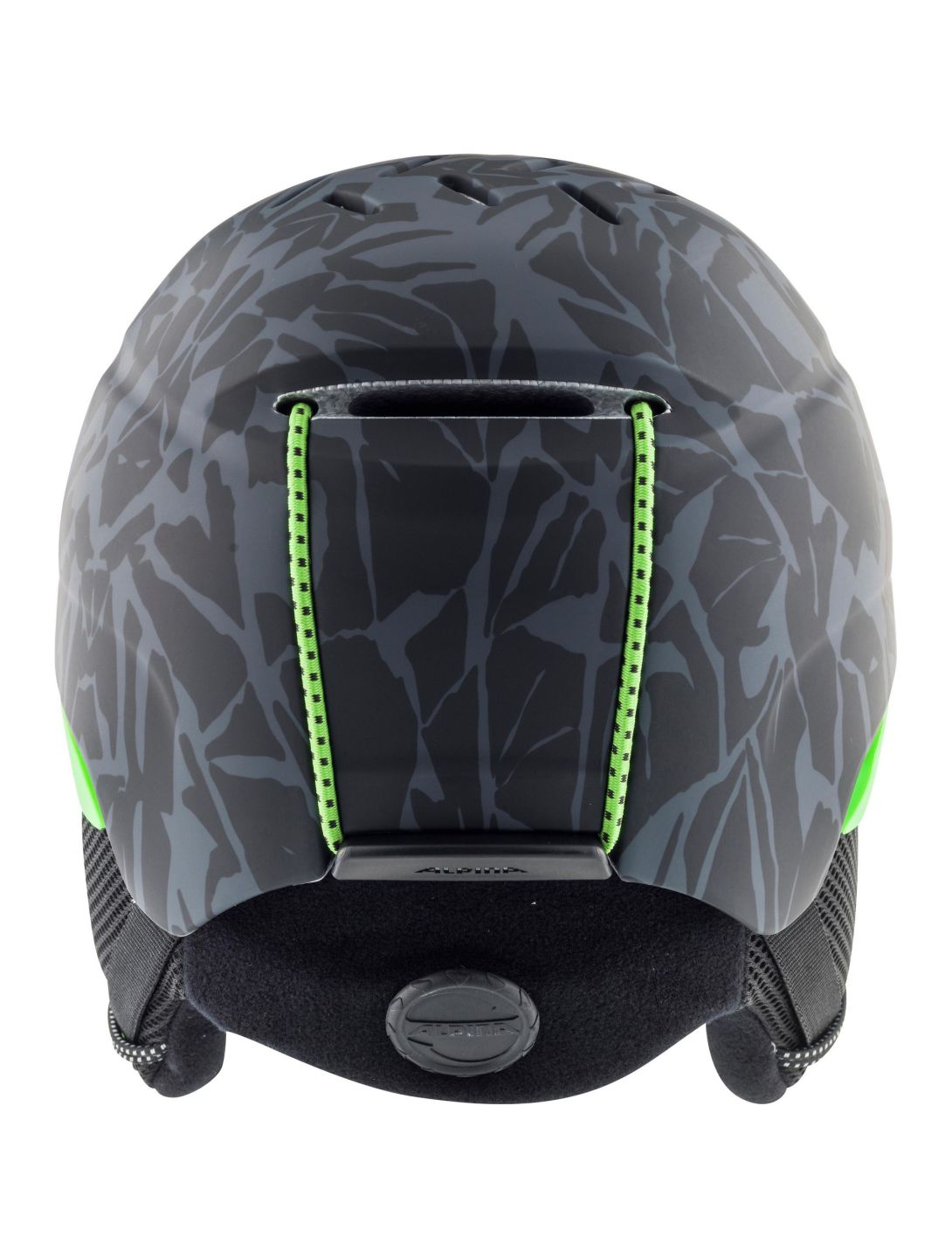 Alpina, Pizi skihelm kinderen Black Green Camo Matt groen 