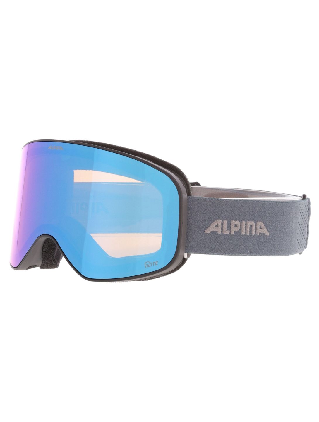 Alpina, Slope Q-Lite skibril unisex Black Dirtblue Matt blauw 