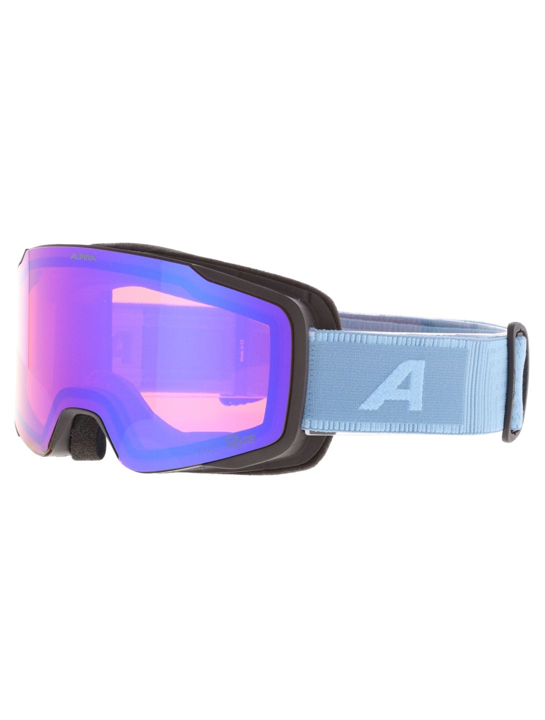 Alpina, Taos Q-Lite PA Goggles unisex Black Smoke Blue Matt Blauw 