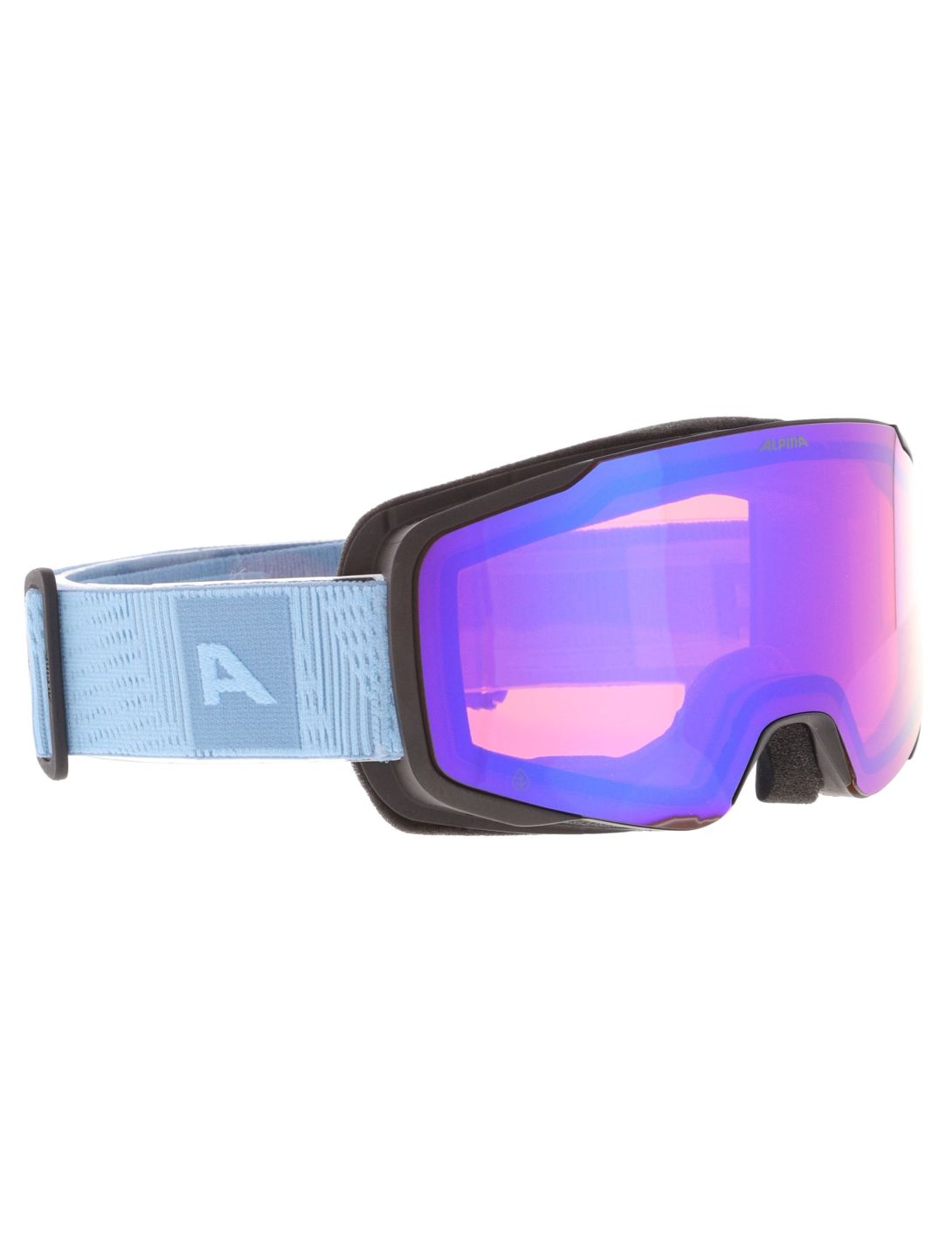 Alpina, Taos Q-Lite PA Goggles unisex Black Smoke Blue Matt Blauw 