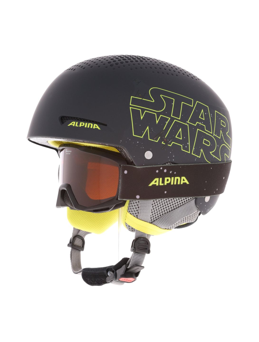 Alpina, Zupo Disney Set skihelm met vizier kinderen star wars zwart 