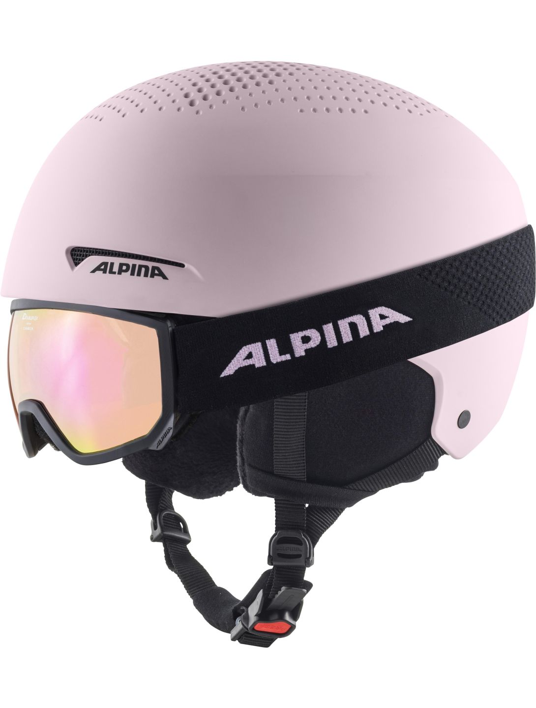 Alpina, Zupo Set (+Scarabeo Jr.) skihelm kinderen Light Rose Matt roze, zwart 