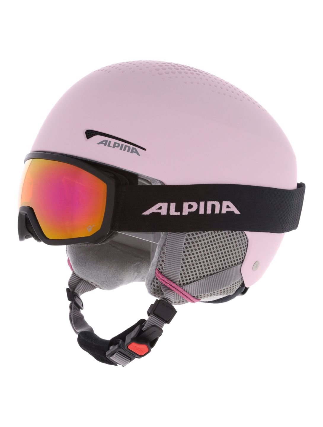 Alpina, Zupo Set (+Scarabeo Jr.) skihelm kinderen Light Rose Matt roze, zwart 