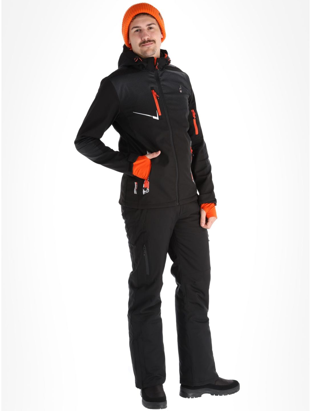 Aulp, Nevim softshell ski-jas heren Black zwart 