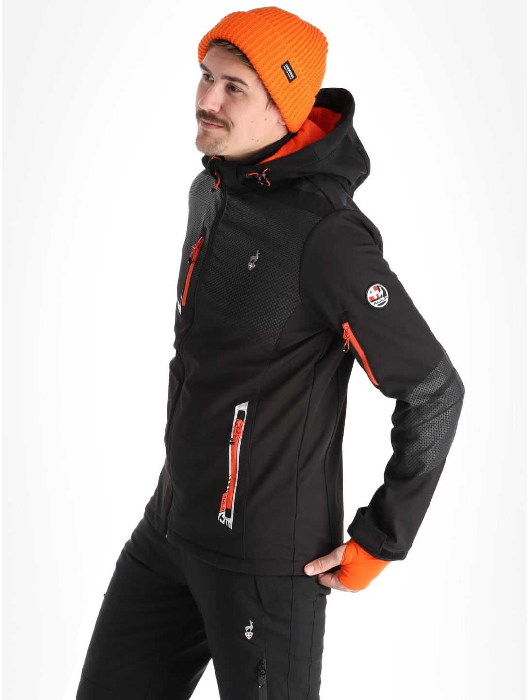 Aulp, Nevim softshell ski-jas heren Black zwart 