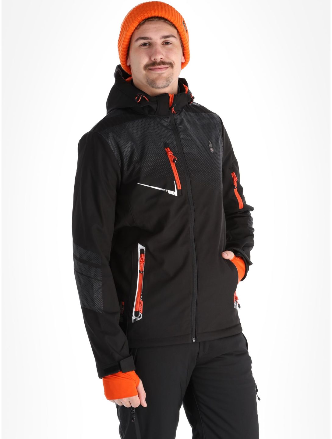 Aulp, Nevim softshell ski-jas heren Black zwart 