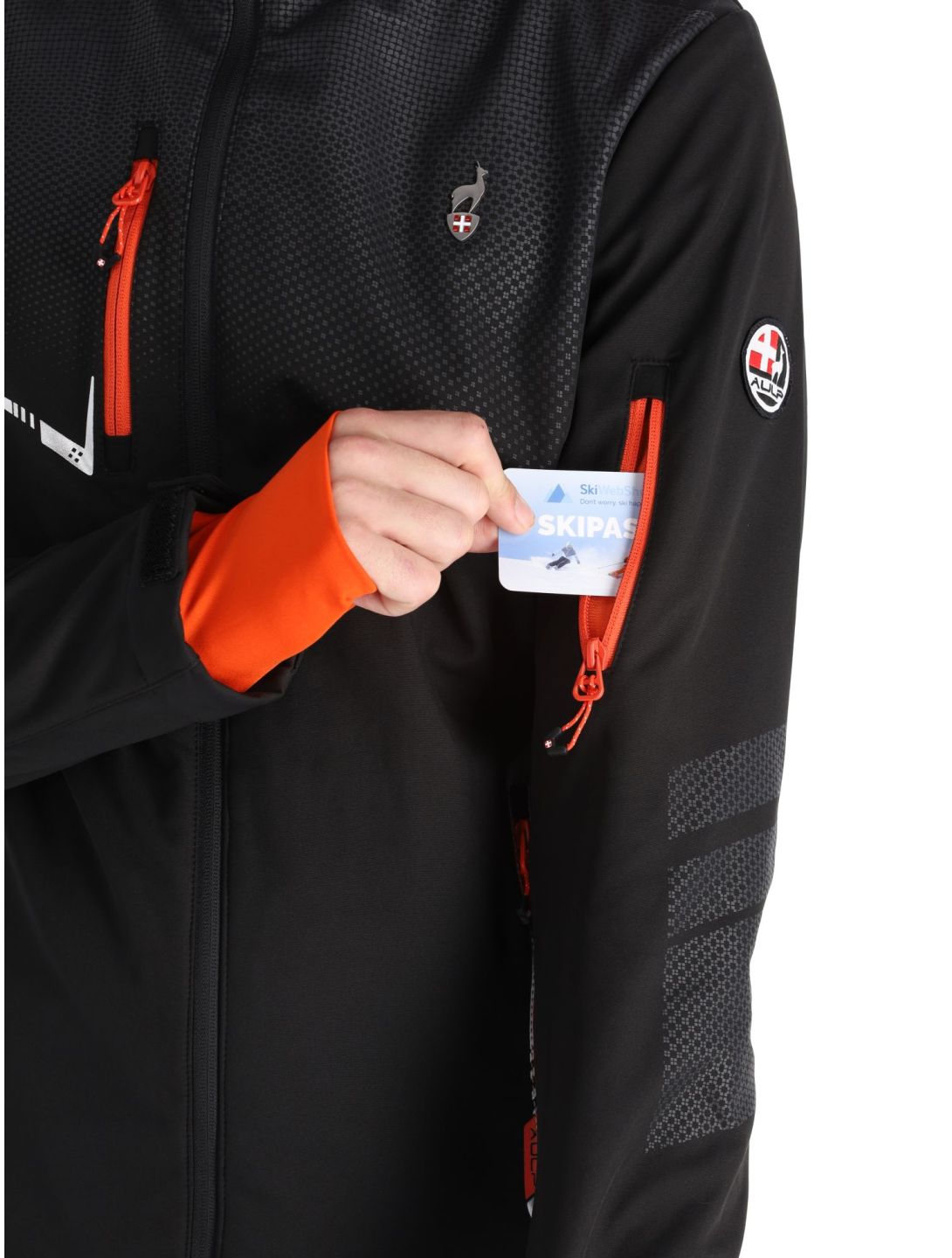 Aulp, Nevim softshell ski-jas heren Black zwart 