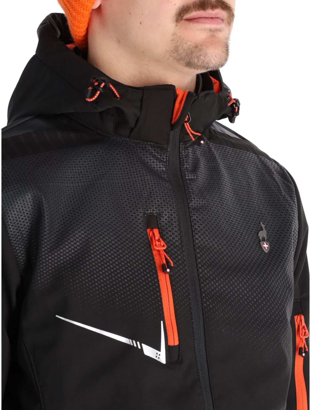 Aulp, Nevim softshell ski-jas heren Black zwart 