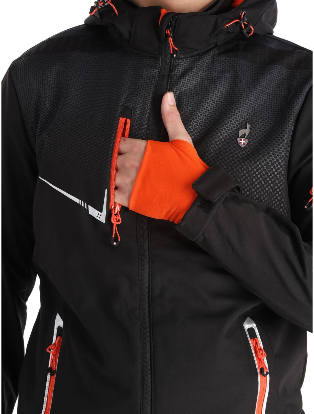 Aulp, Nevim softshell ski-jas heren Black zwart 