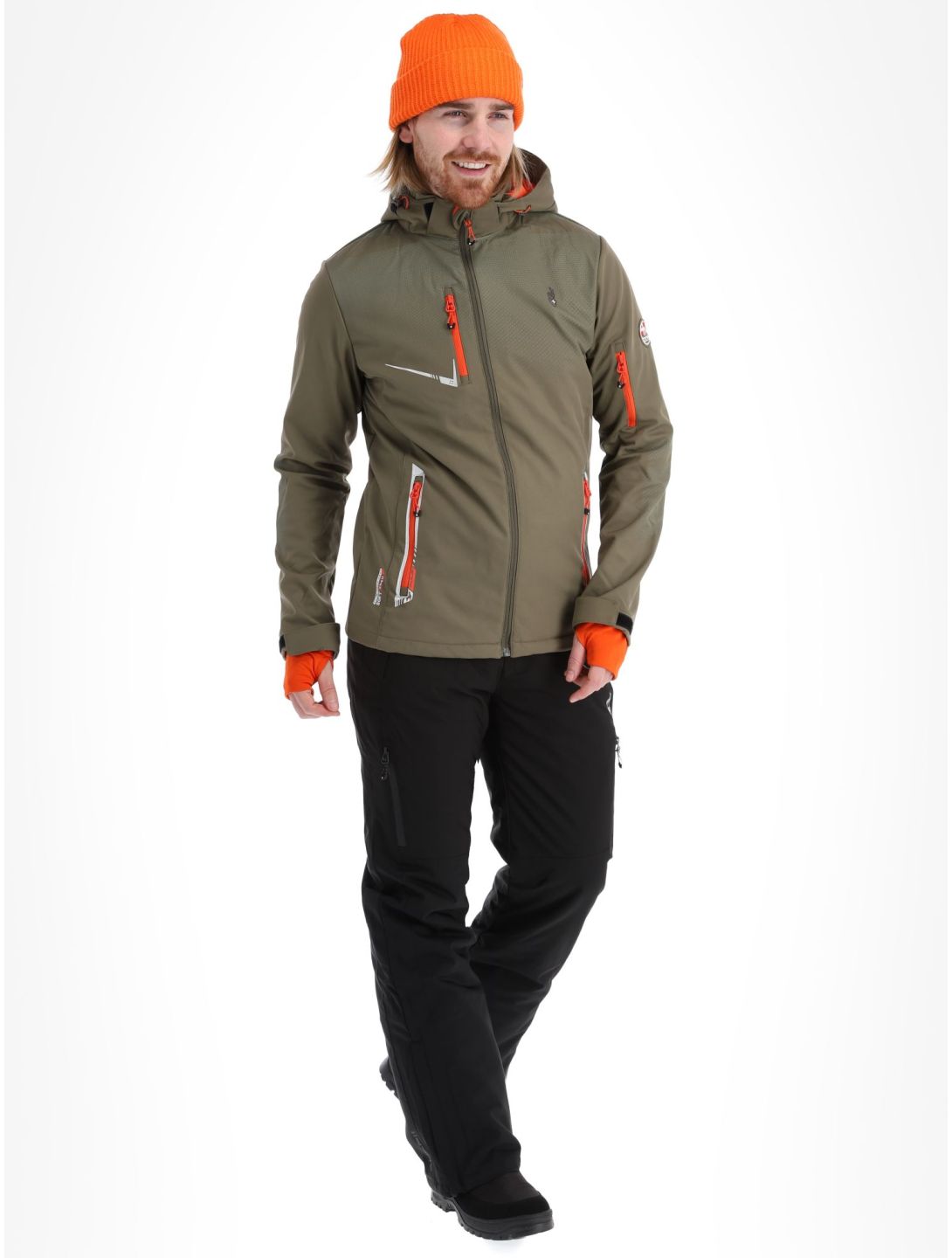 Aulp, Nevim softshell ski-jas heren Kaki groen 