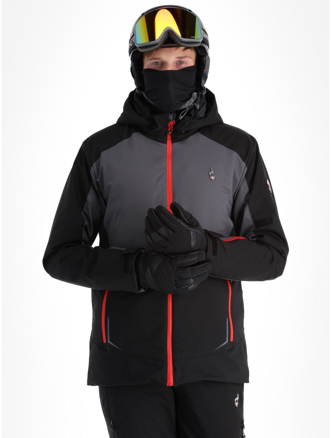 Aulp, Sando ski-jas heren Anthracite grijs, zwart 