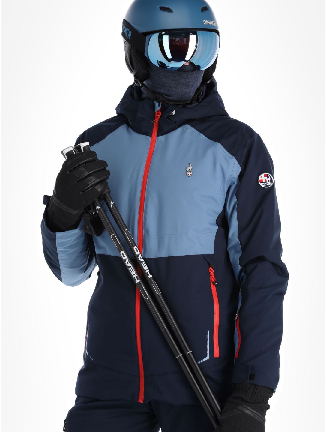 Aulp, Sando ski-jas heren Storm Blue blauw 