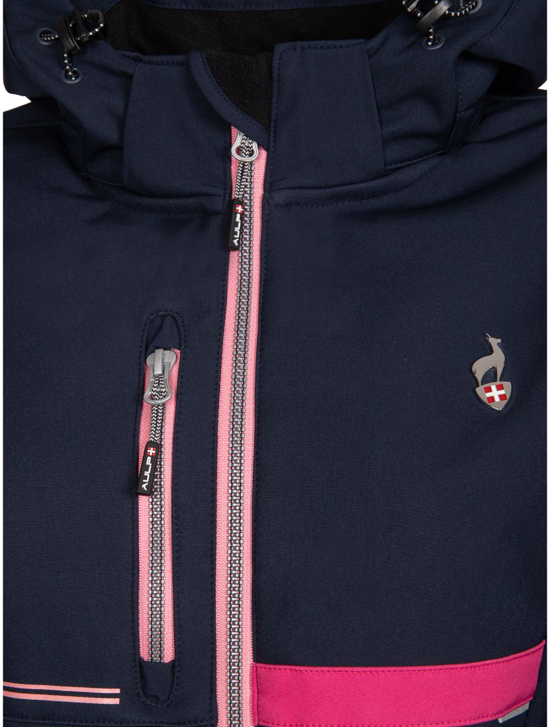 Aulp, Vespa softshell ski-jas dames Navy blauw 