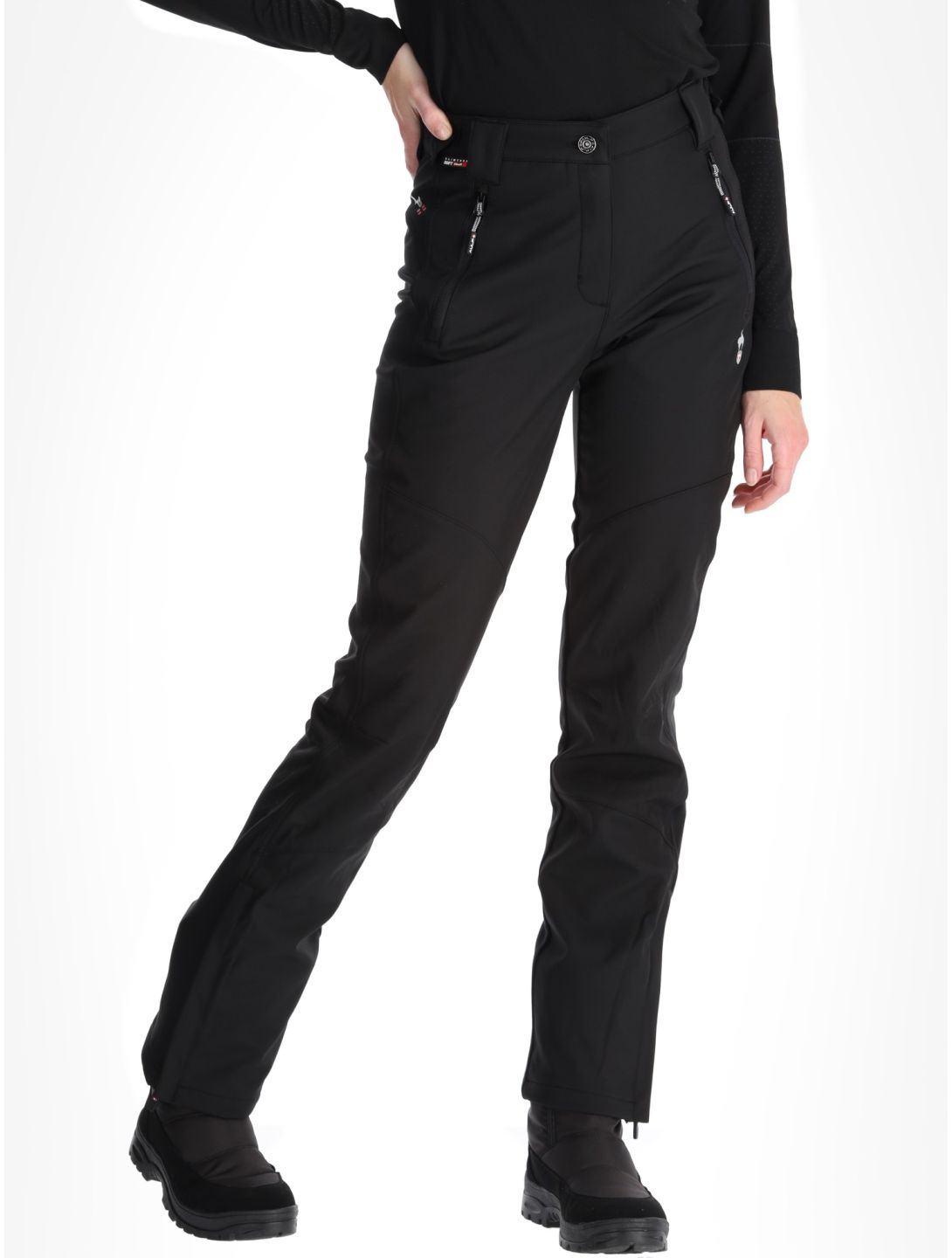 Aulp, Vinie softshell skibroek dames Black zwart 