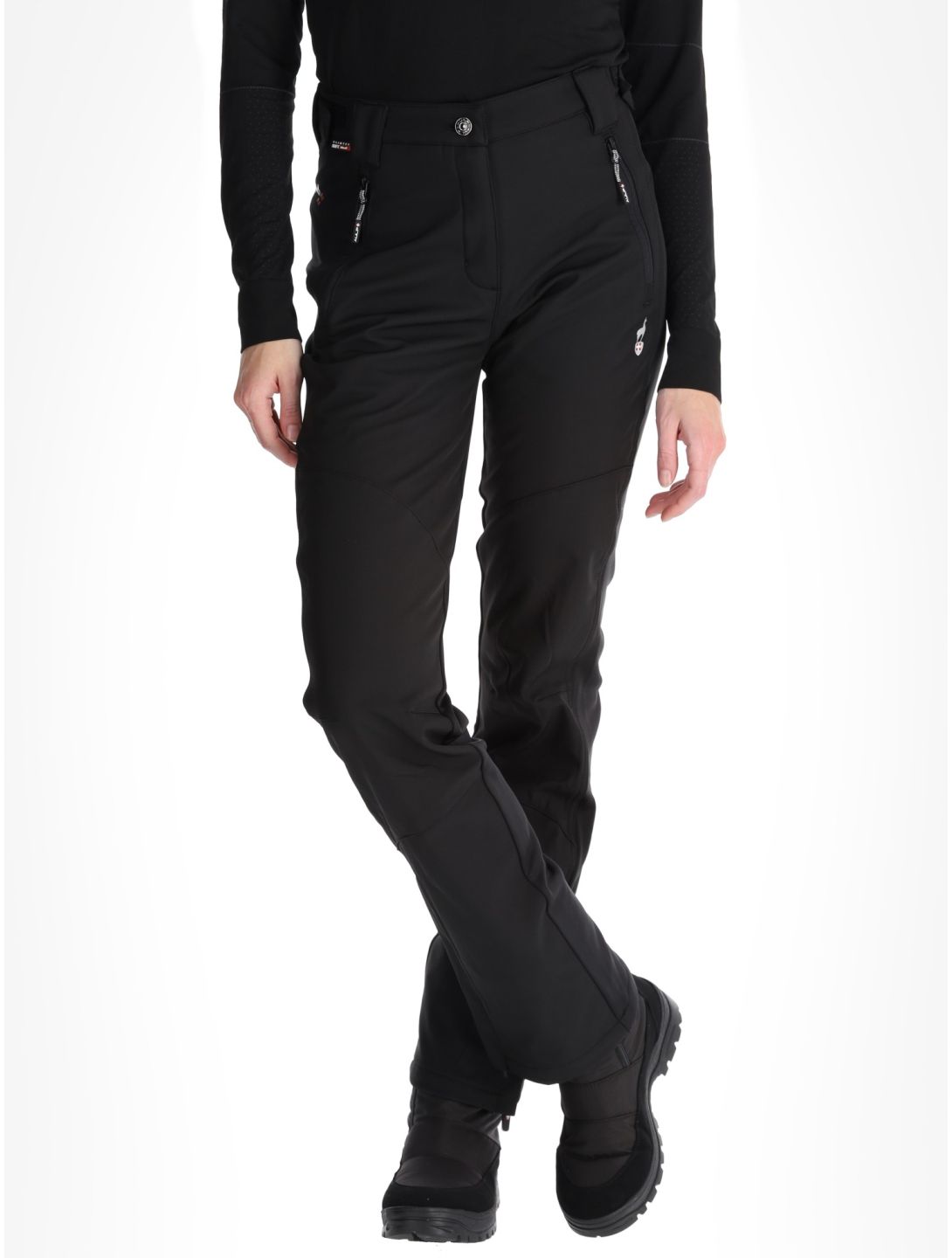 Aulp, Vinie softshell skibroek dames Black zwart 