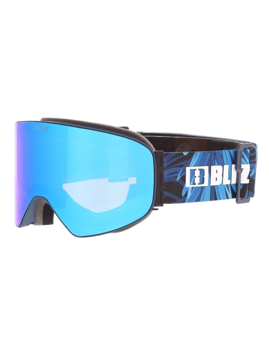 Bliz, Flow skibril unisex Matte Blue - Brown w Blue Multi blauw 