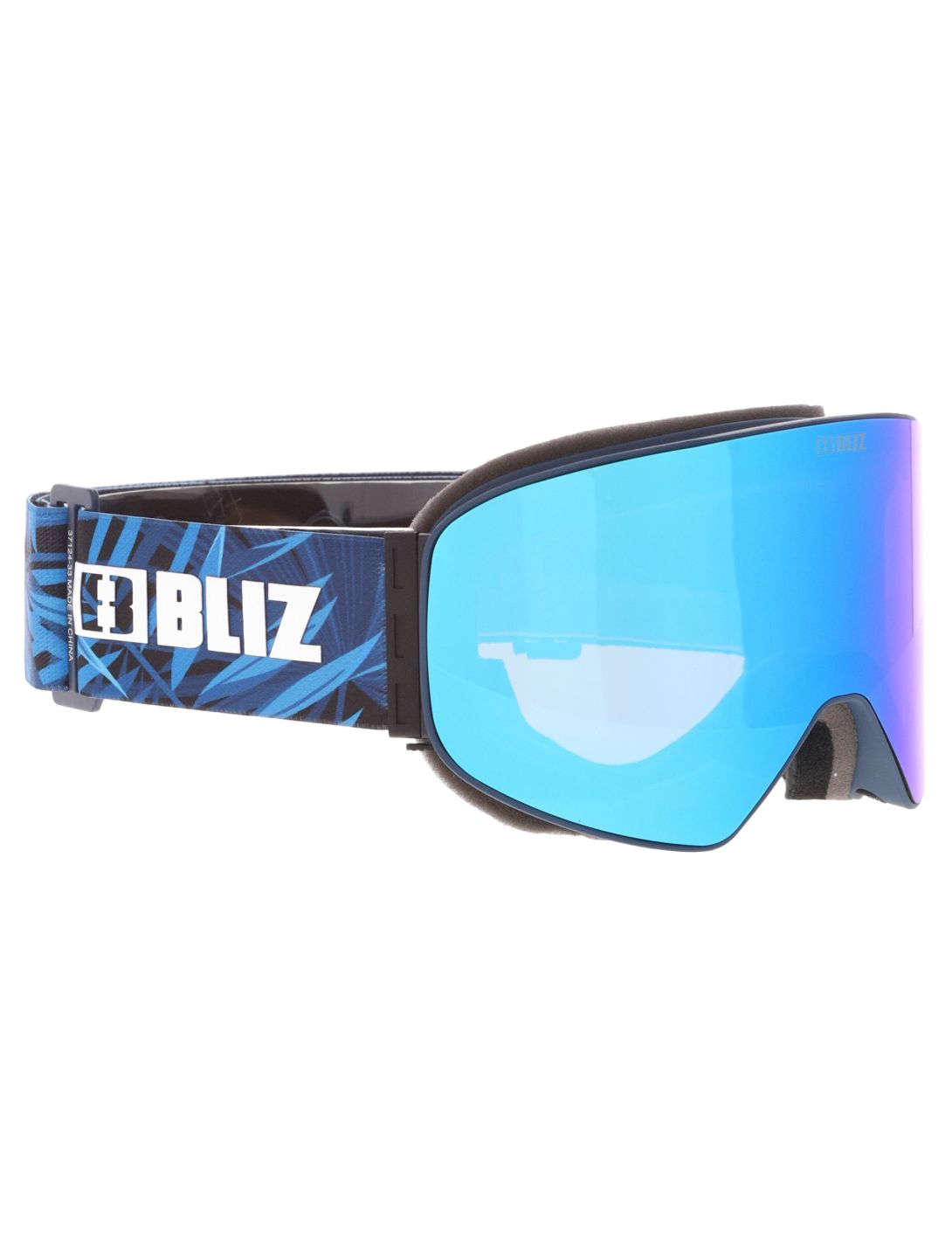 Bliz, Flow skibril unisex Matte Blue - Brown w Blue Multi blauw 