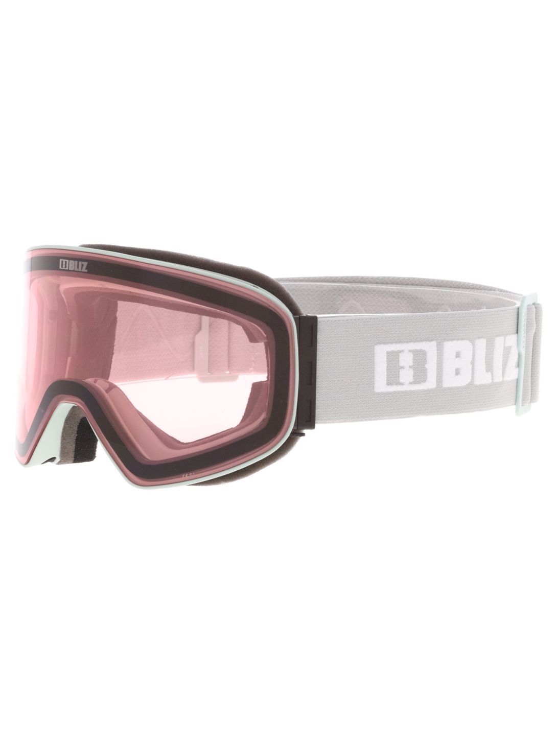 Bliz, Flow skibril unisex Matte Light Grey - Brown w Red Multi grijs 