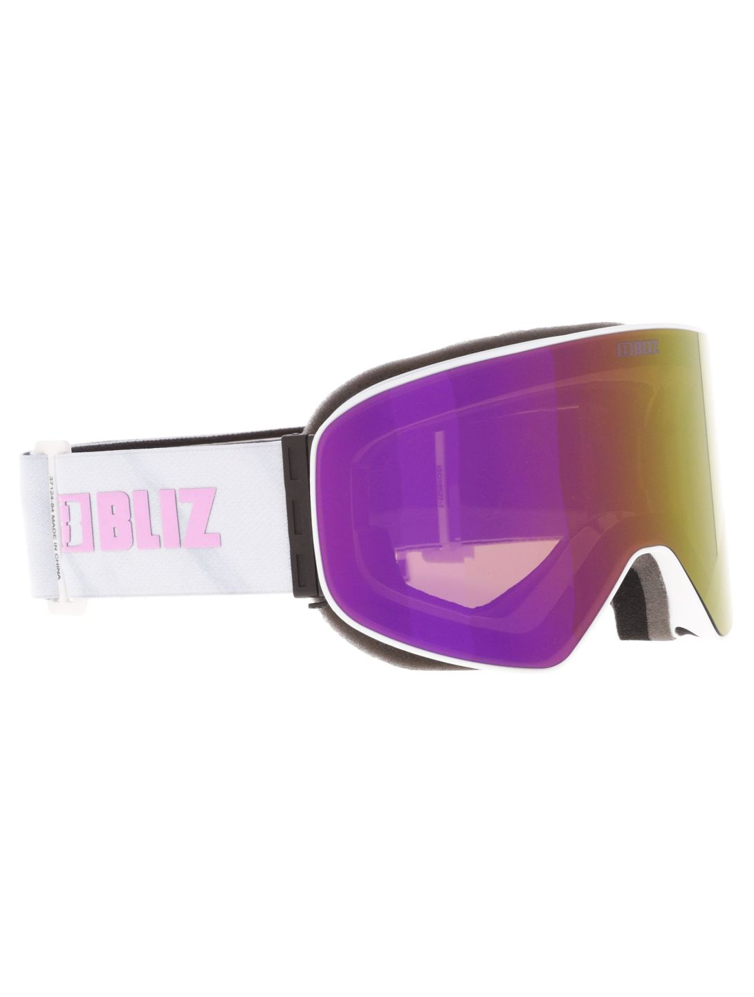 Bliz, Flow skibril unisex Matte White - Brown w Pink Multi wit 