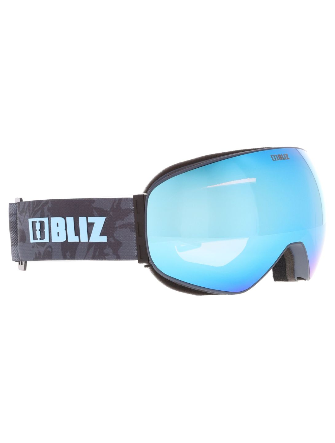 Bliz, Floz skibril unisex Matte Grey - Smoke with Ice Blue Multi grijs 