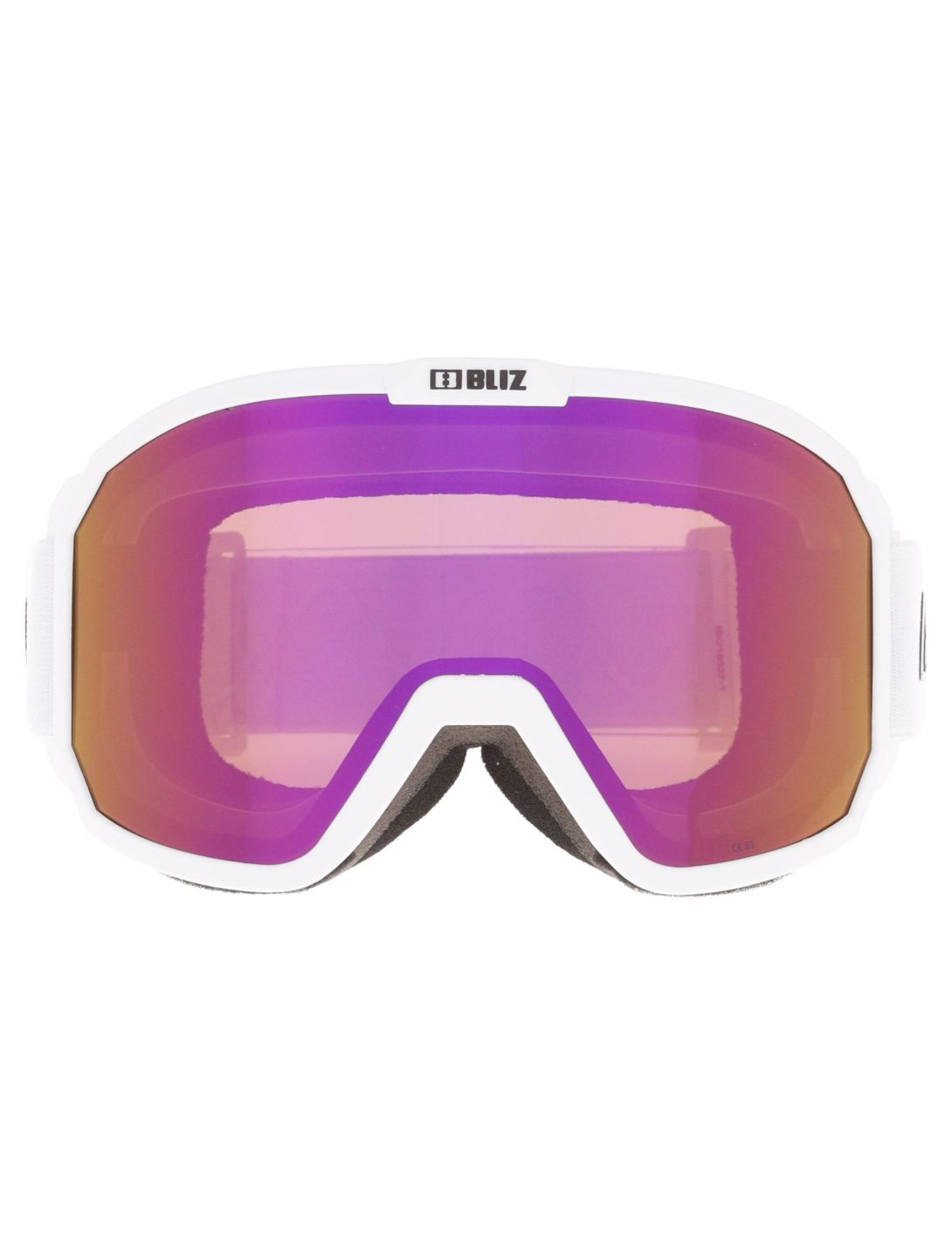 Bliz, Rave skibril unisex Matte White - Brown w Pink Multi wit 