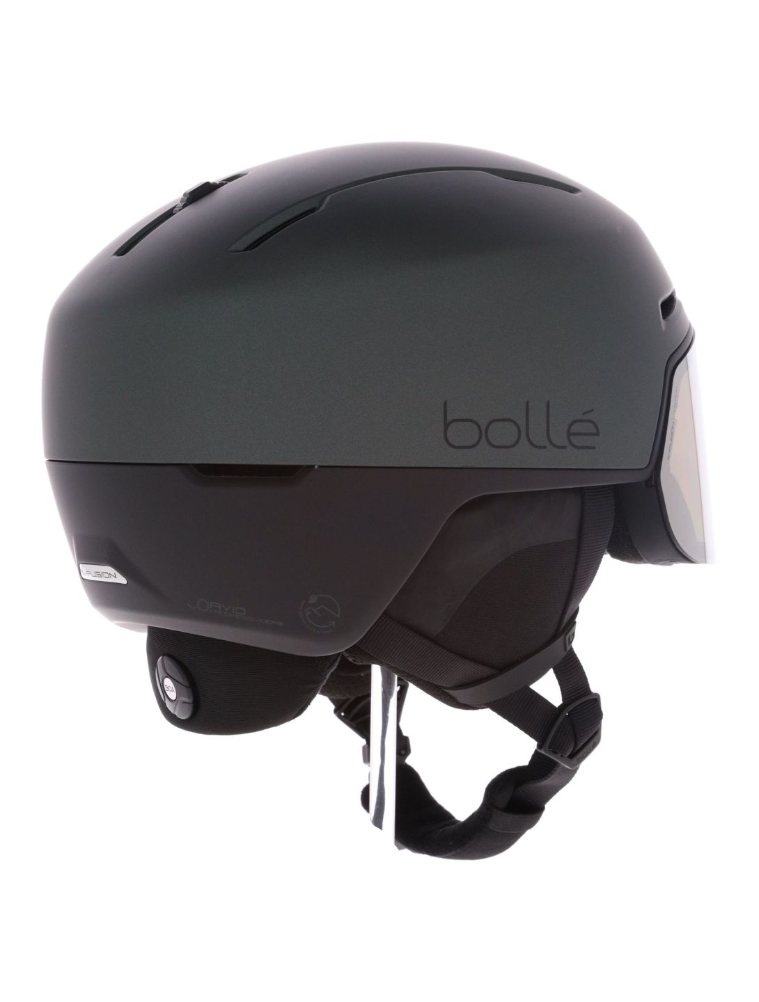 Bollé, X-Fusion Pure skihelm met vizier unisex Forest Black Matte - Photochromic zwart 