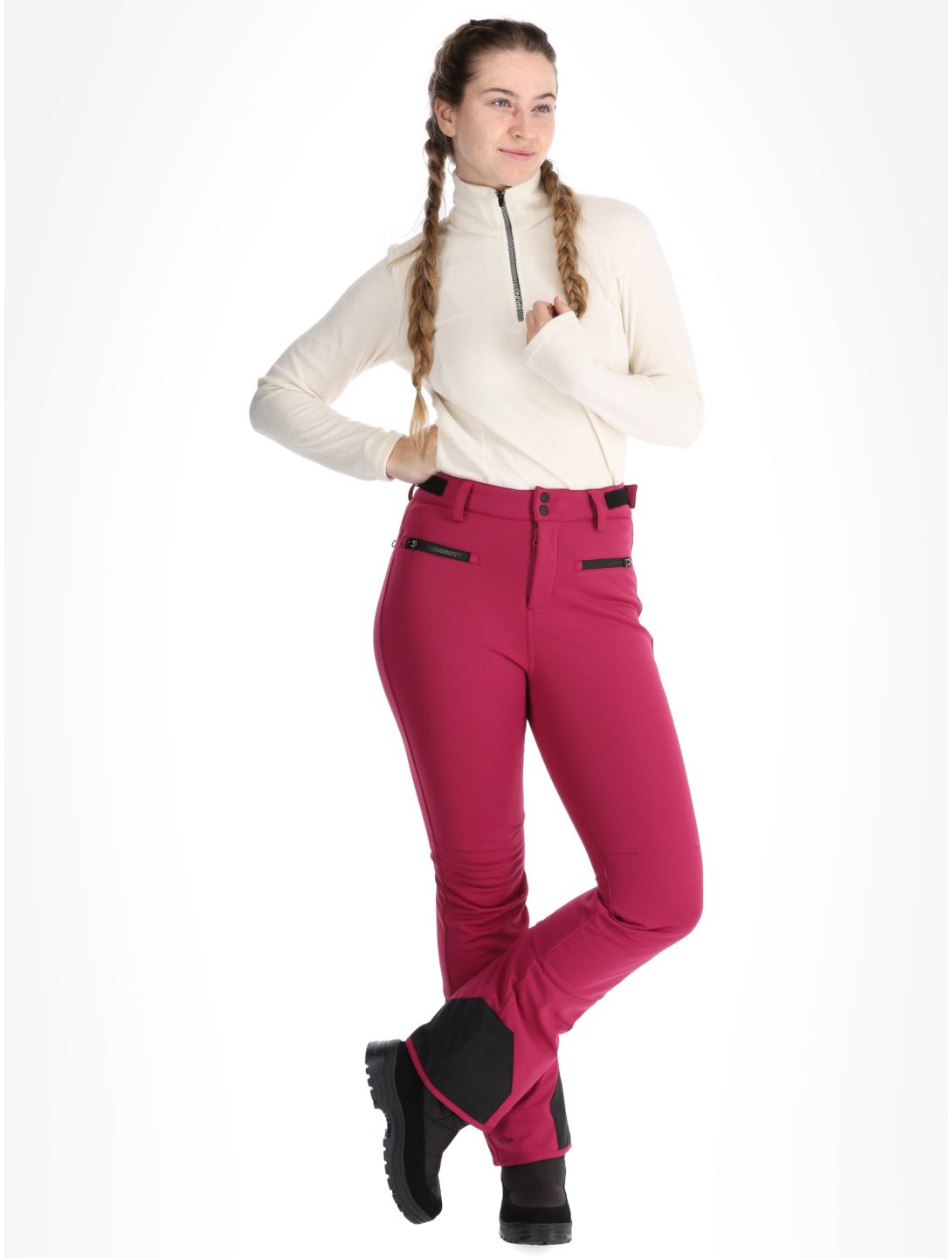 Brunotti, Coldlake softshell skibroek dames Fuchsia paars 