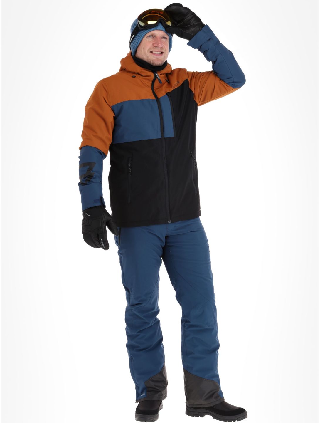 Brunotti Flynners ski jas heren Black blauw bruin zwart