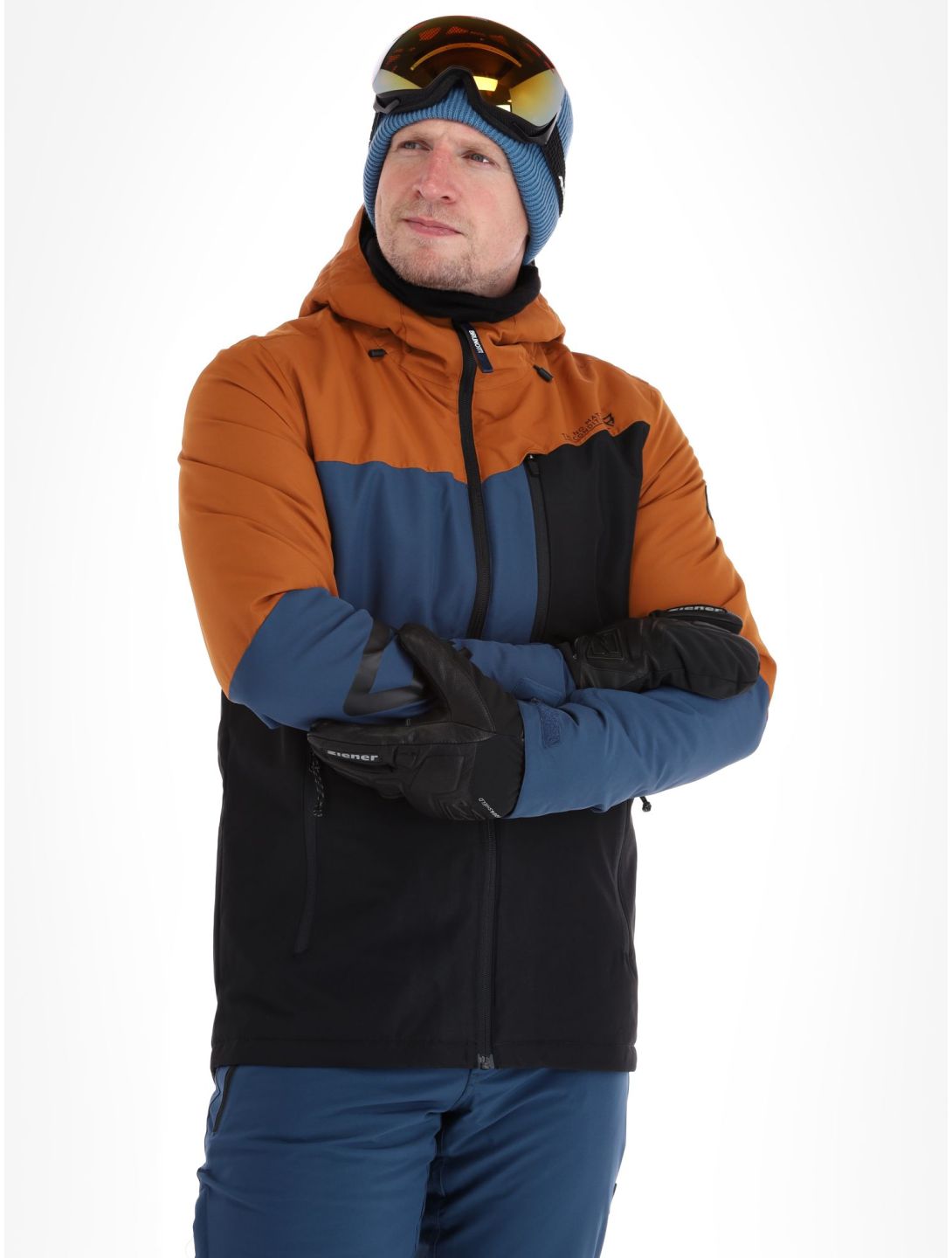 Brunotti, Flynners ski-jas heren Black blauw, bruin, zwart 