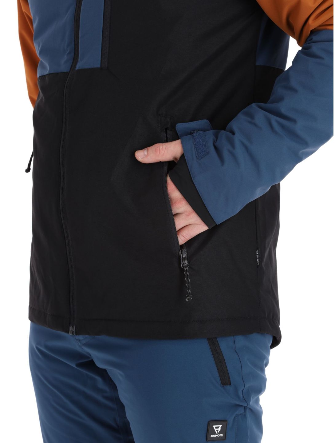 Brunotti, Flynners ski-jas heren Black blauw, bruin, zwart 