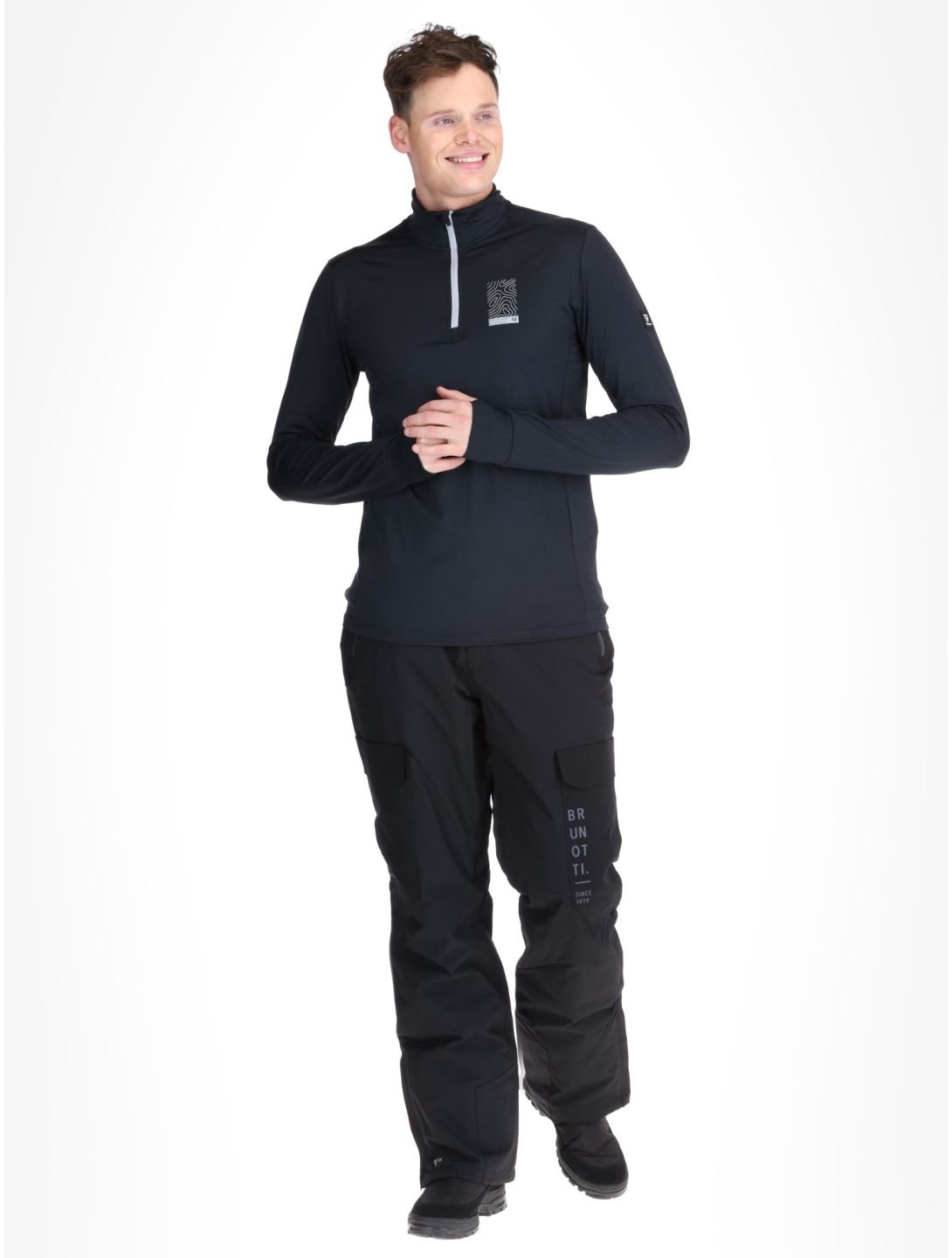 Brunotti, Torino GA Ski pully heren Black Zwart 