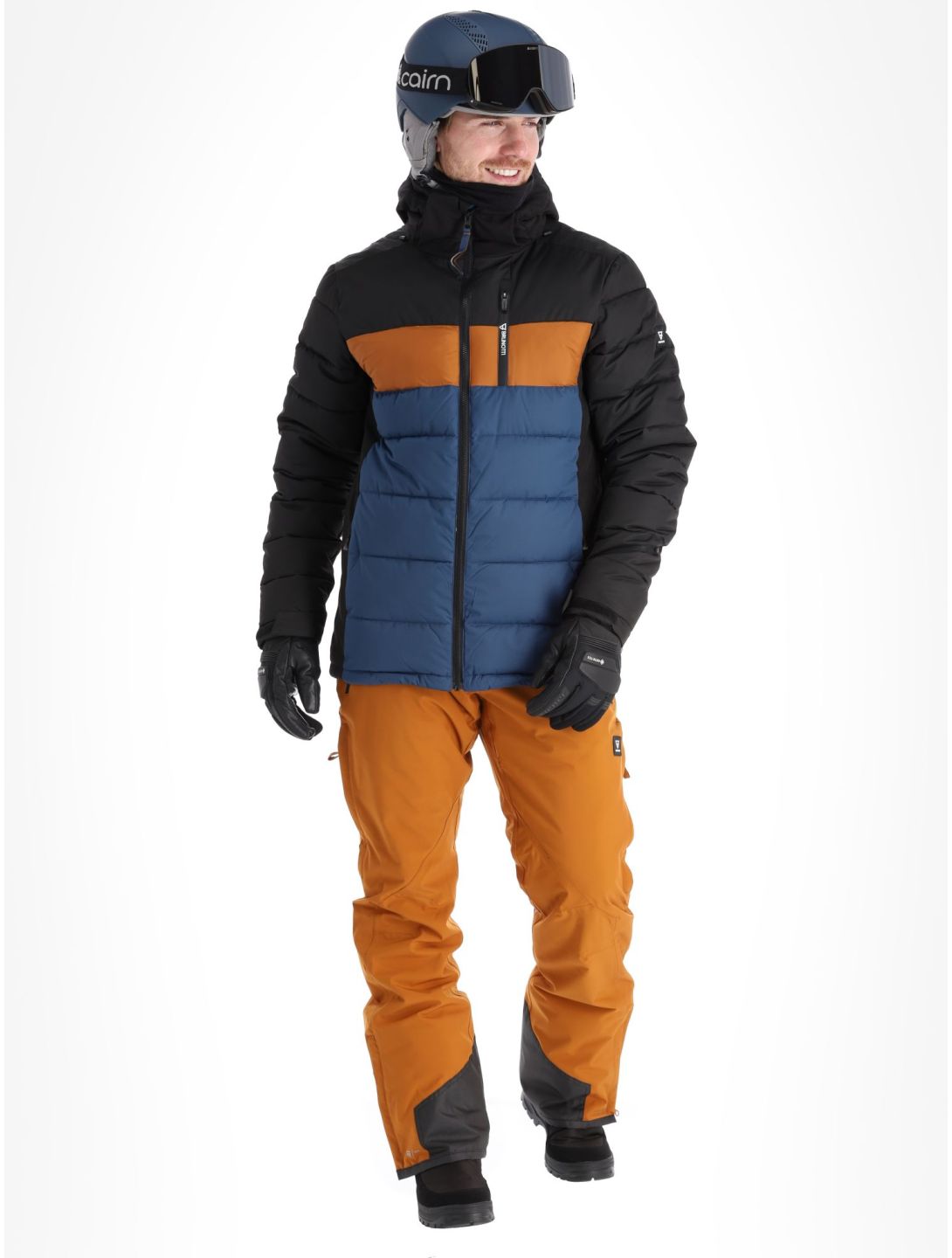 Brunotti, Tryings ski-jas heren Night Blue blauw, bruin, zwart 