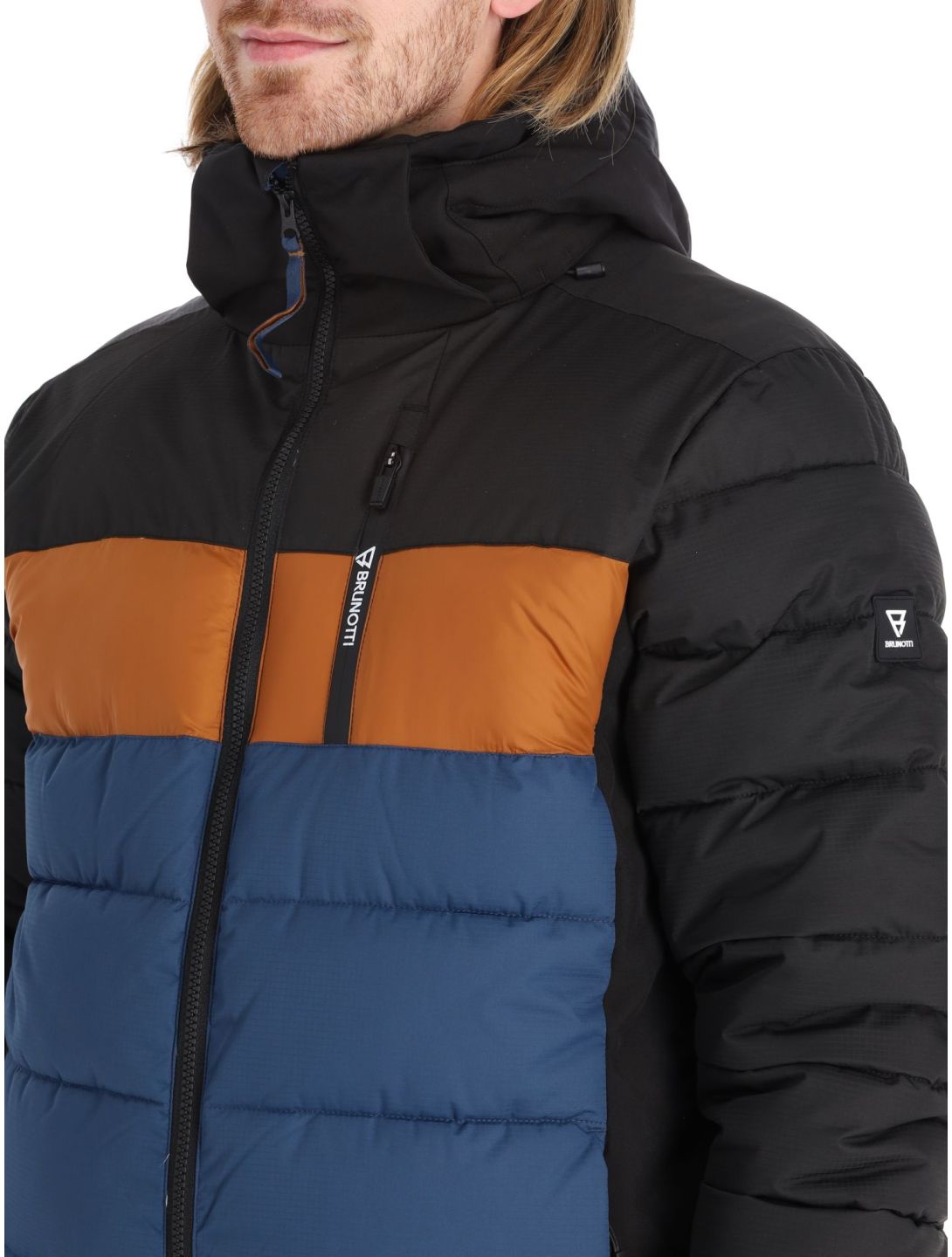 Brunotti, Tryings ski-jas heren Night Blue blauw, bruin, zwart 