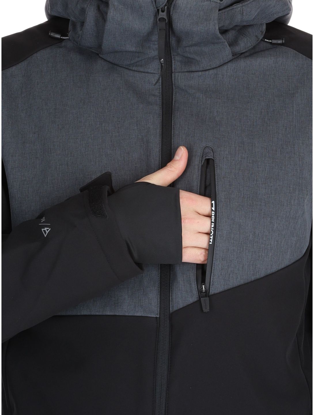 Brunotti, Twinstroke AC Softshell jas heren Black Zwart 