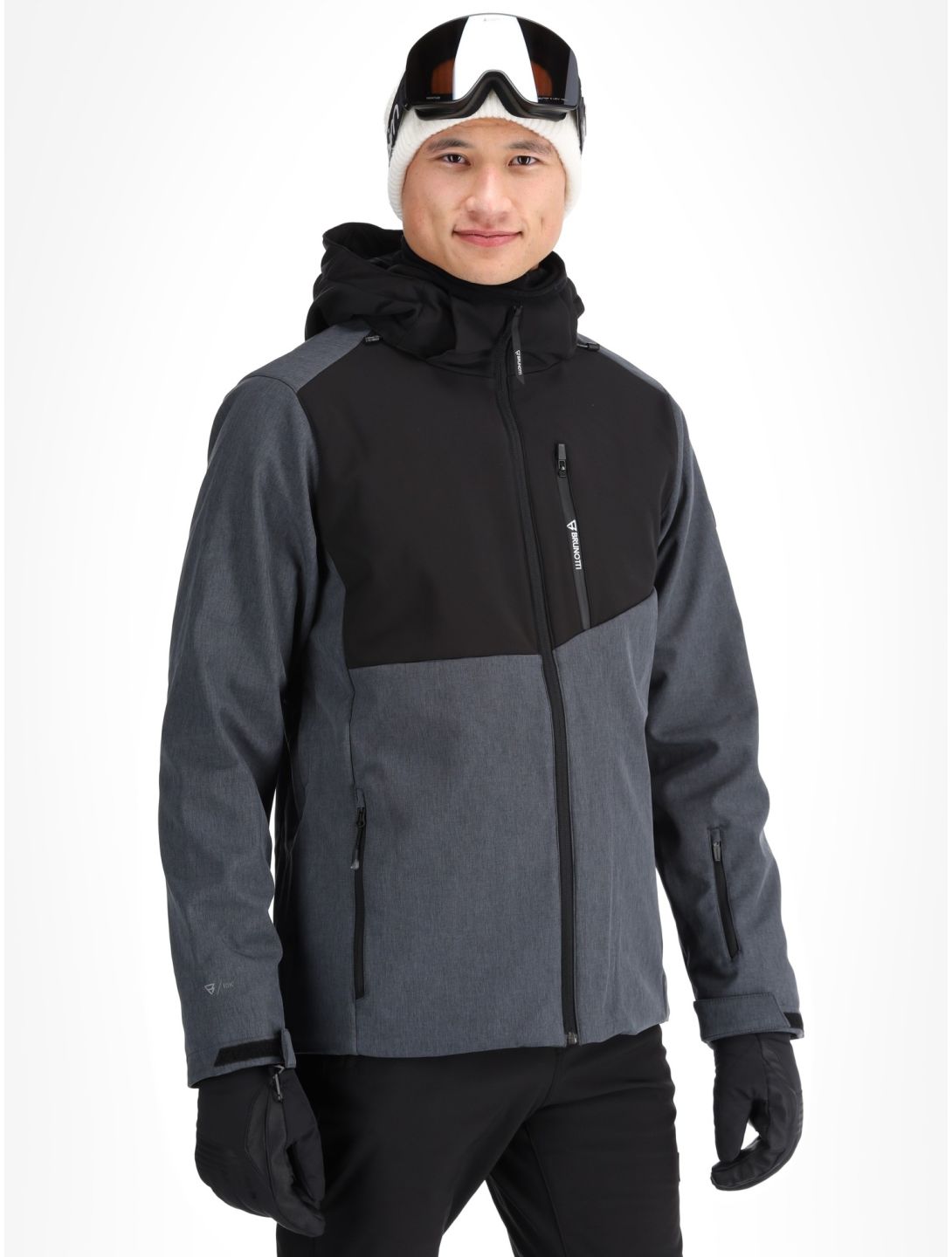 Brunotti, Twinstroke AC Softshell jas heren Dark Grey Melee Grijs 