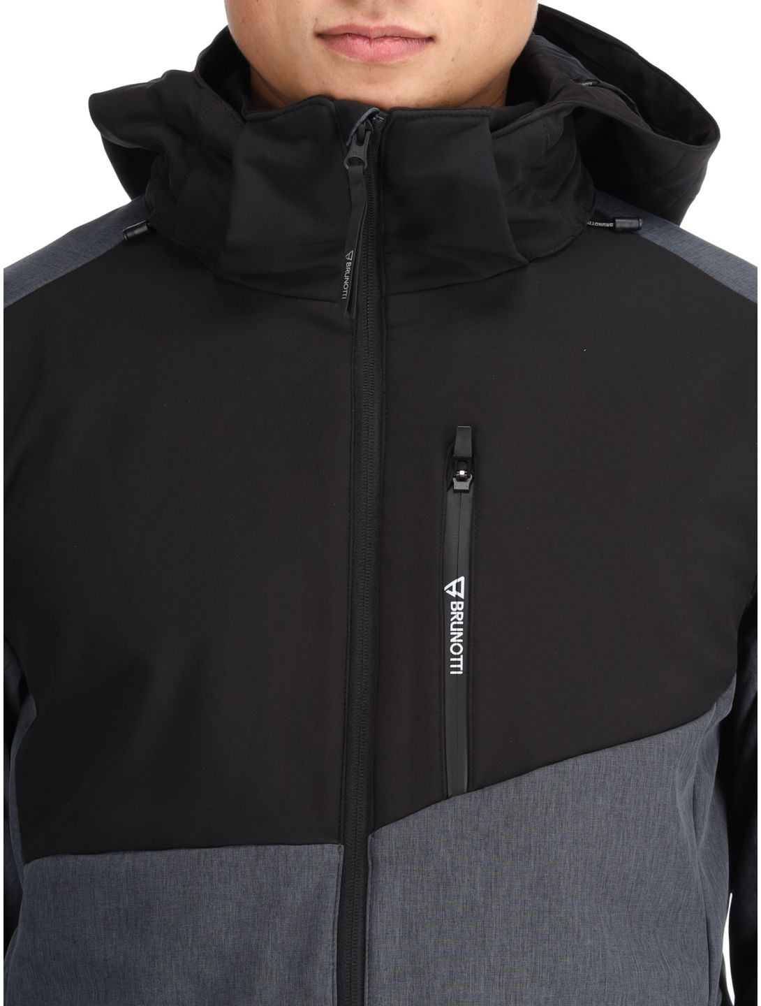 Brunotti, Twinstroke AC Softshell jas heren Dark Grey Melee Grijs 