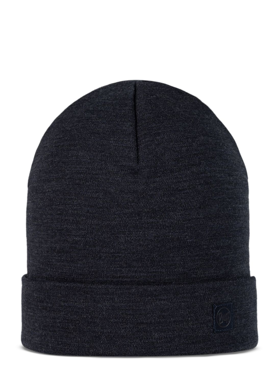 Buff, Merino Heavyweight Beanie muts unisex Solid Indigo paars 