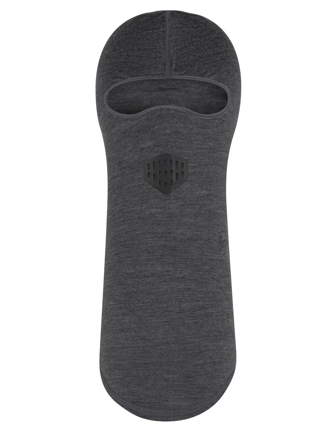 Buff, Merino Lightweight Balaclava skimasker unisex Solid Grey grijs 